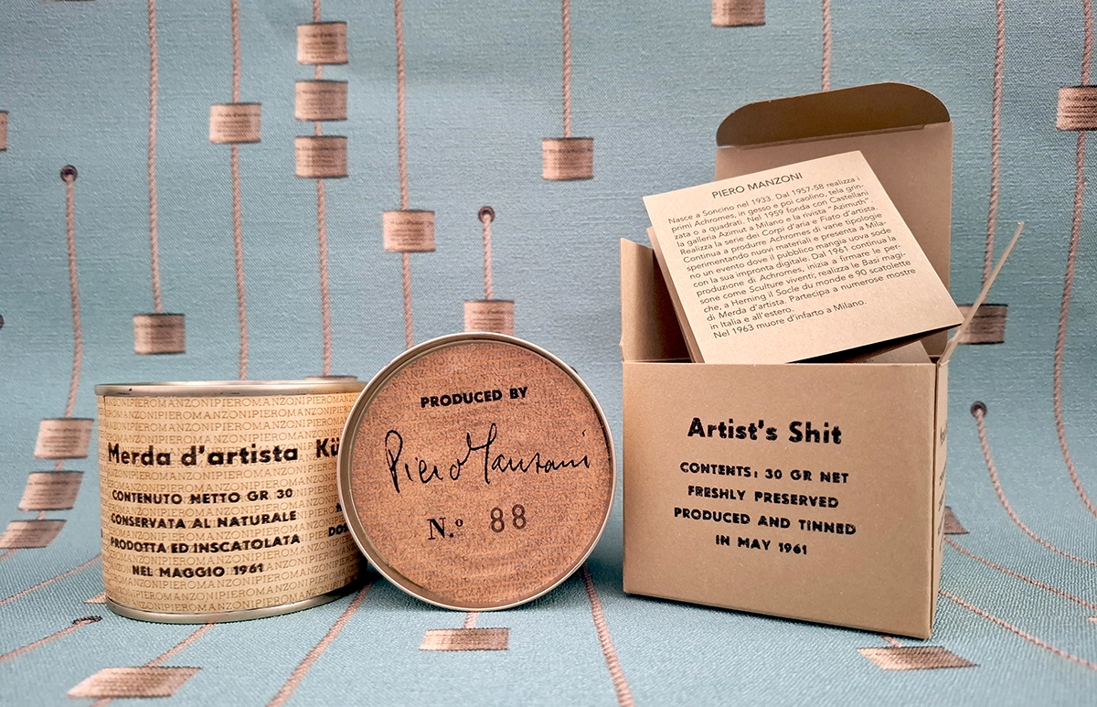 Seconda edizione del gadget Merda d’artista 1963 - 2023