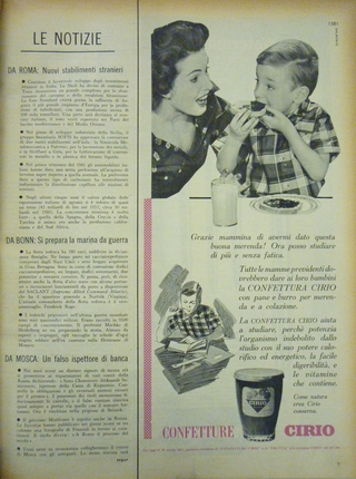Iconografie del cibo: Piero Manzoni e la pubblicità del suo tempo, Pubblicità Cirio, “Epoca”, 9 aprile 1961